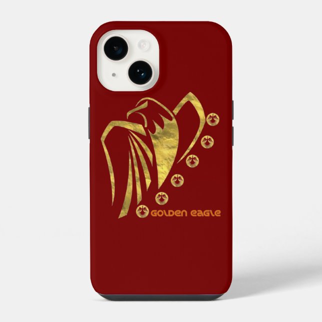 Golden eagle iPhone case (Back)
