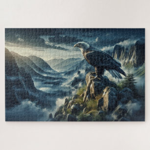 Golden Eagle Lookout, realistic, rocky peak Jigsaw Puzzle