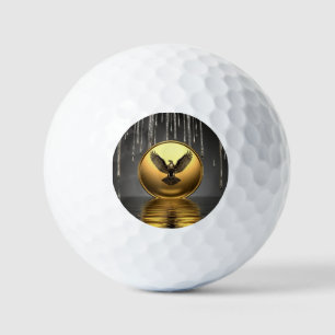 Golden Eagle Pendant Dripping Liquid Metal Golf Balls