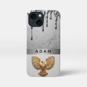Golden Eagle Pendant Dripping Liquid Metal  iPhone 13 Mini Case