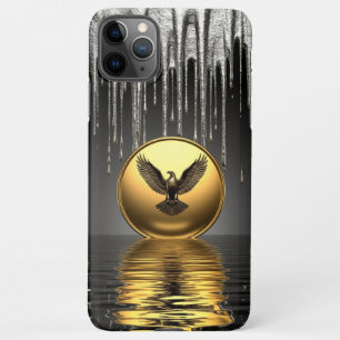 Golden Eagle Pendant Dripping Liquid Metal  iPhone 11Pro Max Case
