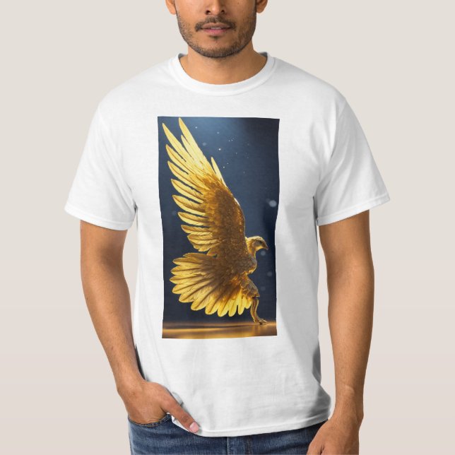 "Golden Eagle: The Majestic Raptor of the Skies" T-Shirt (Front)