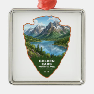 Golden Ears Provincial Park Arrowhead Metal Tree Decoration