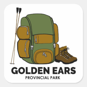 Golden Ears Provincial Park Backpack Square Sticker