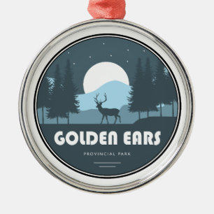 Golden Ears Provincial Park Deer Metal Tree Decoration