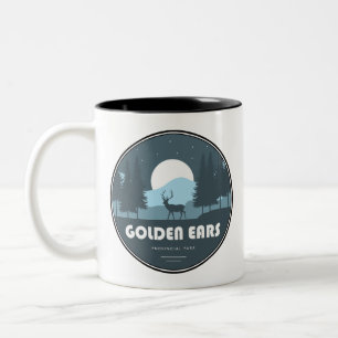 Golden Ears Provincial Park Deer Two-Tone Coffee Mug