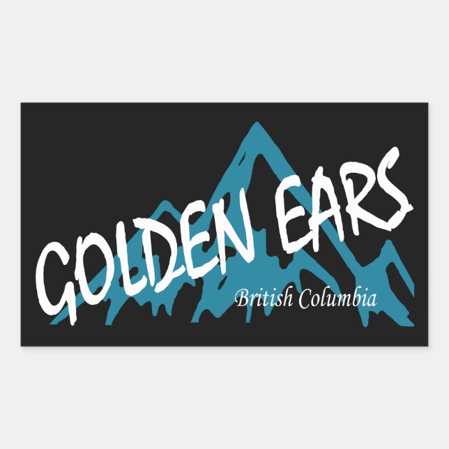 Golden Ears Provincial Park Mountains Rectangular Sticker (Front)