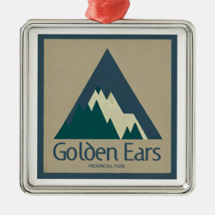 Golden Ears Provincial Park Rustic Metal Tree Decoration