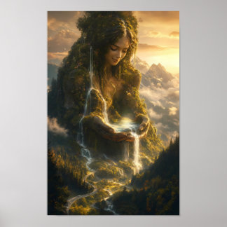 Golden Earth Spirit of Quiet Wonder Poster