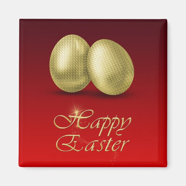 Golden Easter Eggs - Magnet (Front)
