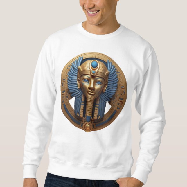 Golden Egyptian God Head Sweatshirt (Front)