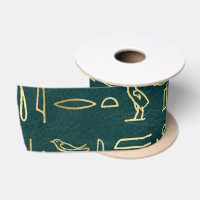 Golden Egyptian Hieroglyphs Typography Egypt