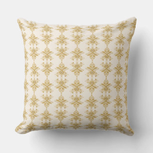 Golden Egyptian Motif Pattern Cushion