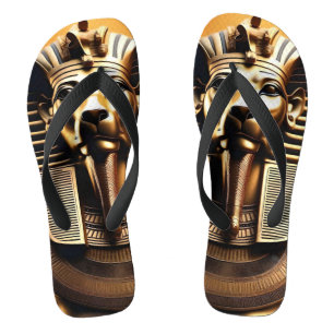 Golden Egyptian Pharaoh Lion, Jandals