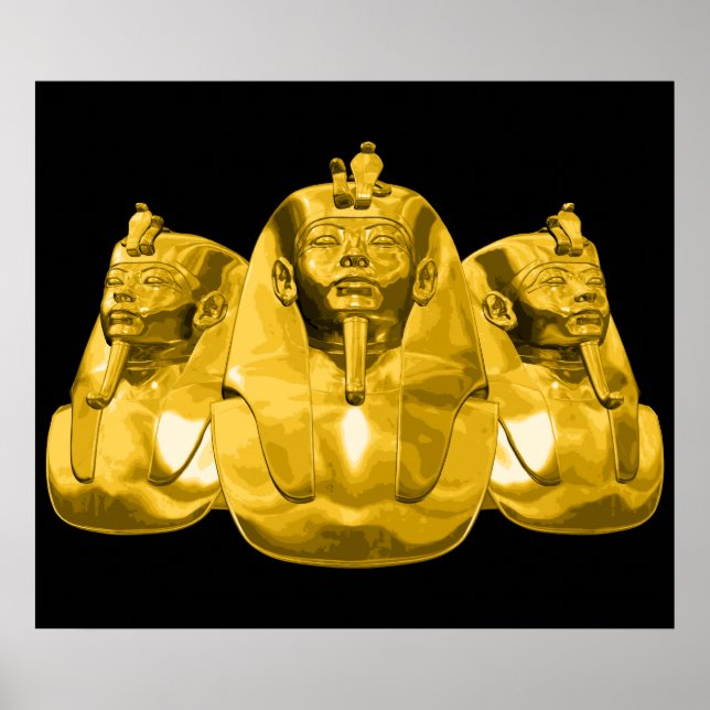 Golden Egyptian Pharaohs Poster (Front)