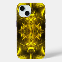 Golden Electric Plasma Fractal Art