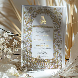 Golden Elegance Art Nouveau Muslim Wedding