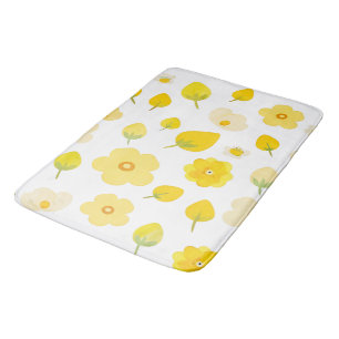 Golden Elegance Bath Mat