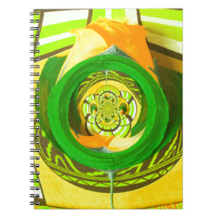 Golden Elegance: Beautiful African Yellow Rose Art Spiral Notebook