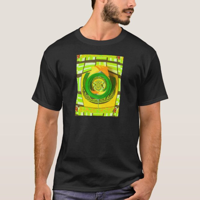 Golden Elegance: Beautiful African Yellow Rose Art T-Shirt (Front)