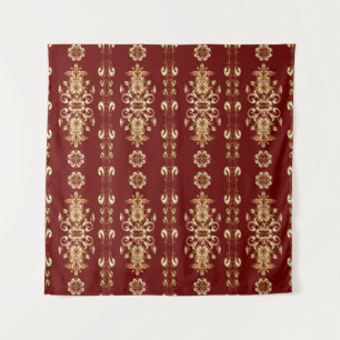 Golden Elegance: Classic Oriental Pattern. Tapestry