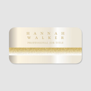 Golden elegance name tag