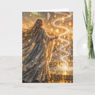 Golden Elven Fantasy Light – Impressionist Fantasy Card