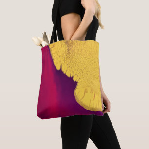 Golden Ember Abstract Tote Bag