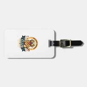 Golden Energy Club Golden Retriever Vintage Dog Lo Luggage Tag