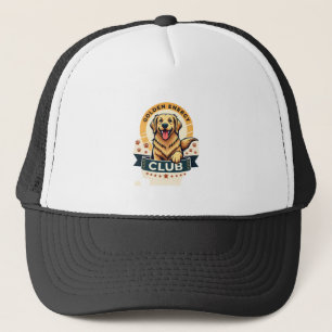 Golden Energy Club Golden Retriever Vintage Dog Lo Trucker Hat