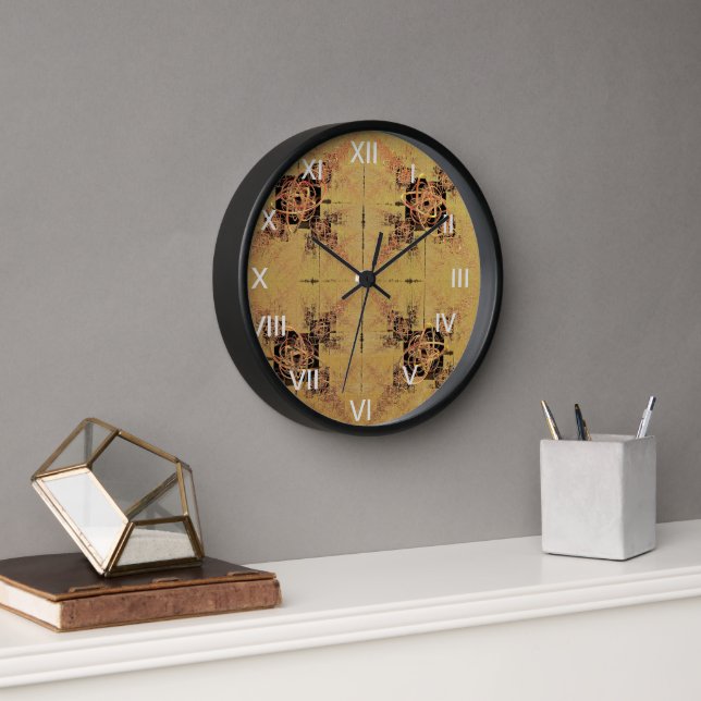 Golden Entanglement  Clock (Office)