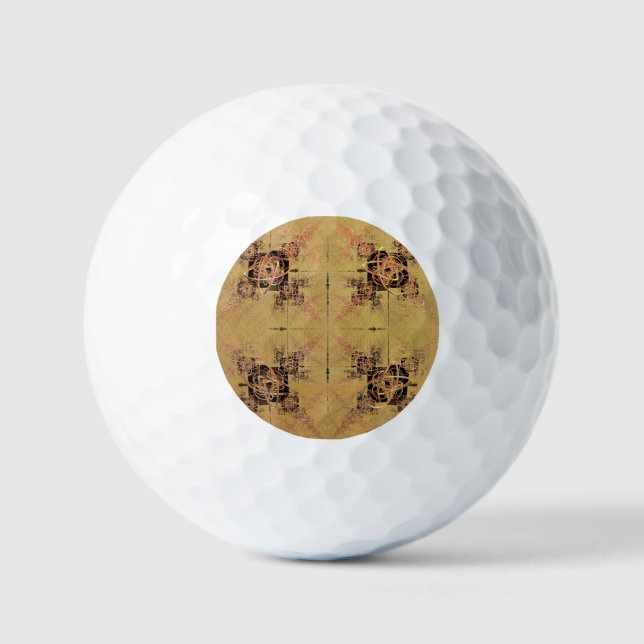 Golden Entanglement  Golf Balls (Front)