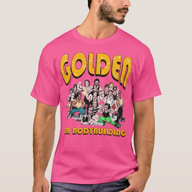 Golden Era Bodybuilding Caricature T-Shirt (Front)