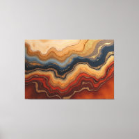 Golden Erosion – 60"x 40" Abstract Fluid