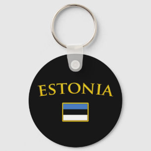 Golden Estonia Key Ring
