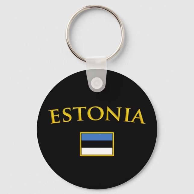 Golden Estonia Key Ring (Front)
