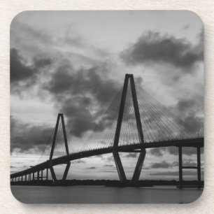 Golden Evening At Arthur Ravenel Grayscale Coaster
