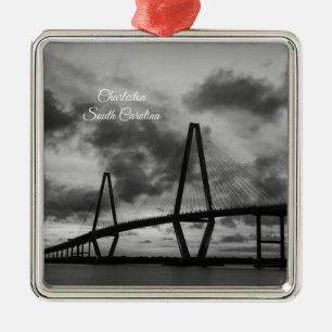 Golden Evening At Arthur Ravenel Grayscale Metal Tree Decoration