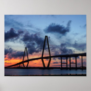 Golden Evening At Arthur Ravenel Poster