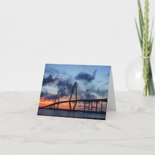 Golden Evening At Arthur Ravenel Thank You Card