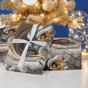 "Golden Expressions" Wrapping Paper