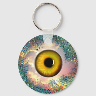 Golden Eye Lucky Charm Key Ring