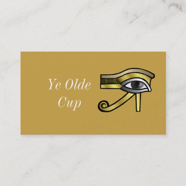 Golden Eye of Horus Business Card (Front)