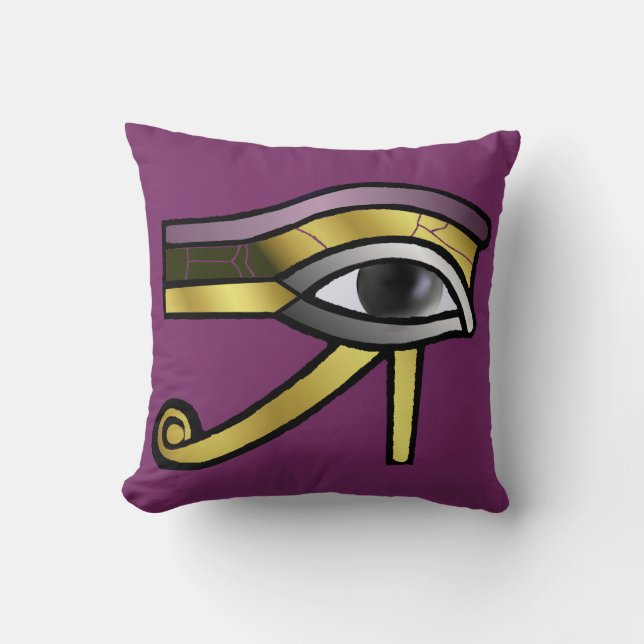 Golden Eye of Horus Cushion (Front)