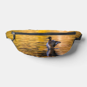 Golden eye on a golden lake bum bags