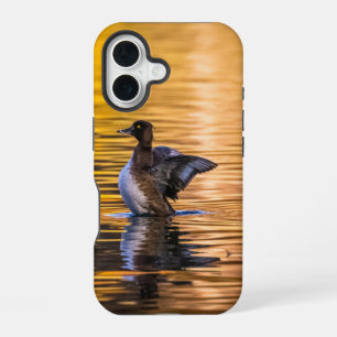 Golden eye on a golden lake iPhone 16 case