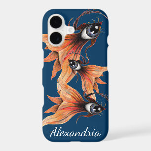 Golden Eye Surreal Goldfish Fantasy Original Art