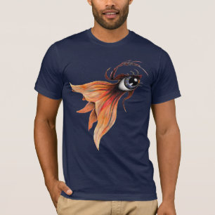 Golden Eye Surreal Goldfish Fantasy Original Art T-Shirt