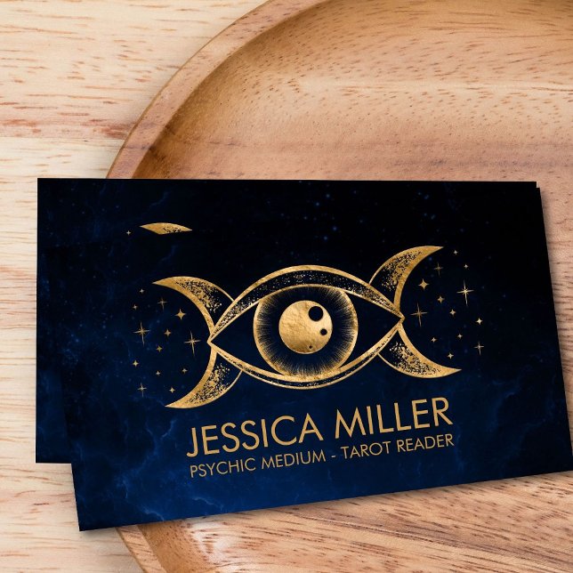 Golden Eye - Triple Moon  Business Card (Creator Uploaded)