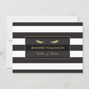 Golden Eyelashes with Stripes Gift Certificate